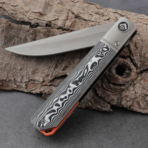 Customizable G10 Handle Pocket Knife D2 Blade Folding Knife Outdoor Hiking CNC Blade Camping Wholesale product view 3