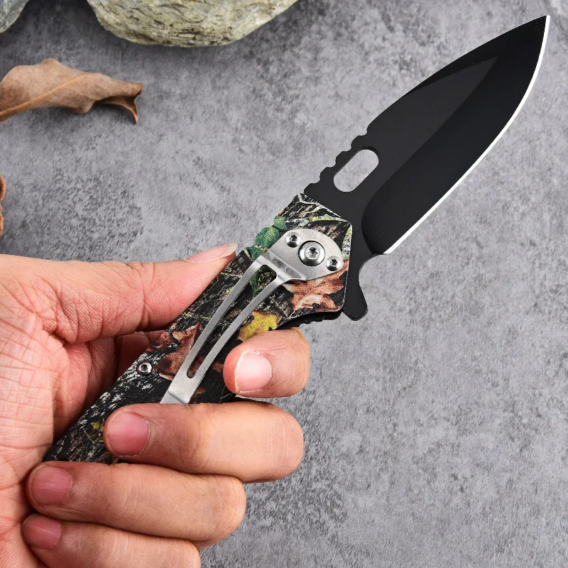 Big Size Utility Knife Outdoor Camping Survival All Steel Handle Lockless Folding 3D Printing Knife Pocket Knives - product view 4