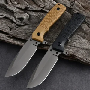 Nylon Glass Fiber Handle Camping Fixed Balde Knife Equipped with Multifunctional Tool Card