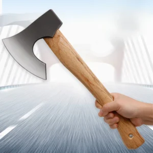High Quality Outdoor Forged Axe with Solid Wood Handle High Carbon Steel Hatchet Blade Wholesale From China for DIY - product view 2