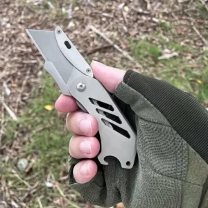 Survival Grade EDC Portable Stainless Steel Knife Foldable Utility Cutter with Emergency Bottle Opener Outdoor Camping - product view 3