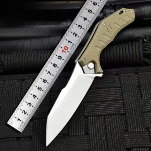 G10 Handle Folding Knife Oigh Hardness D2 Steel Pocket Knife for Outdoor Camping Customizable product view 2