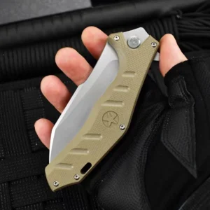 G10 Handle Folding Knife Oigh Hardness D2 Steel Pocket Knife for Outdoor Camping Customizable product view 4