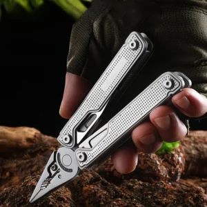 CNC Stainless Steel DIY EDC Multitool Pocket Plier Screwdriver Blade File Laser Engraved Logo Camping OEM Customizable - product view 3