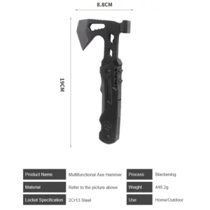 13 in 1 Multifunctional Pliers Axe With Nylon Pouch Multi Tool Wrench Bottle Opener Screwdriver Saw Knife Can Opener
