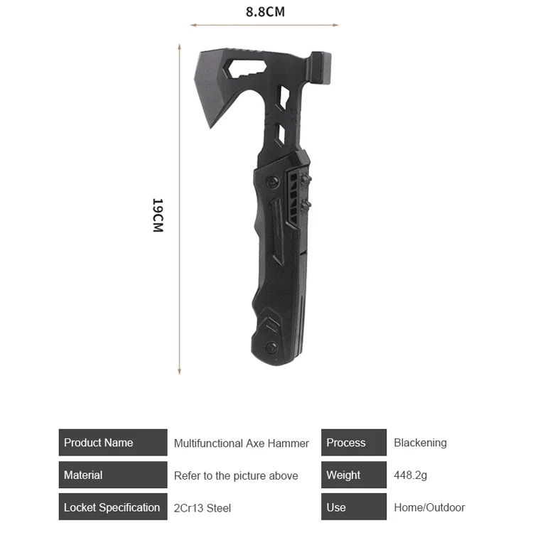 13 in 1 Multifunctional Pliers Axe With Nylon Pouch Multi Tool Wrench Bottle Opener Screwdriver Saw Knife Can Opener product view 2