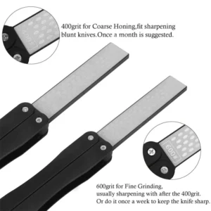 400 600 Grit Foldable Diamond Pocket Sharpener Double Sided Knife Sharpening Stone Manual Sharpen Tools Kitchen Outdoor product view 3