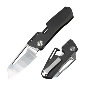 Mechanistic Aviation Aluminum Handle Pocket Knife DIY Laser Engraved Folding Knife EDC Camping Clip Gift Box product view 1