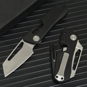 Mechanistic Aviation Aluminum Handle Pocket Knife DIY Laser Engraved Folding Knife EDC Camping Clip Gift Box product view 4