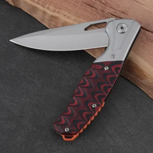 G10 Handle Folding Pocket Knife for Outdoor Camping Stainless Steel Practice Customizable product view 2