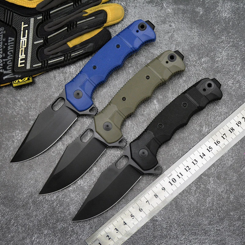 Outdoor Utility Pocket Knife Glass Fiber Nylon Handle D2 Steel for Camping Knife product view 2
