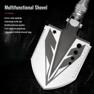 High Quality Portable Folding Spade Multifunctional Outdoor Shovel Retractable Aluminum Camping Shovel product view 2