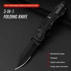 Stainless Steel Folding Knife Fillet Knife Fishing Boat Fishing Accessories with Handle Easy to Carry Camping Meat Cutting - product view 2