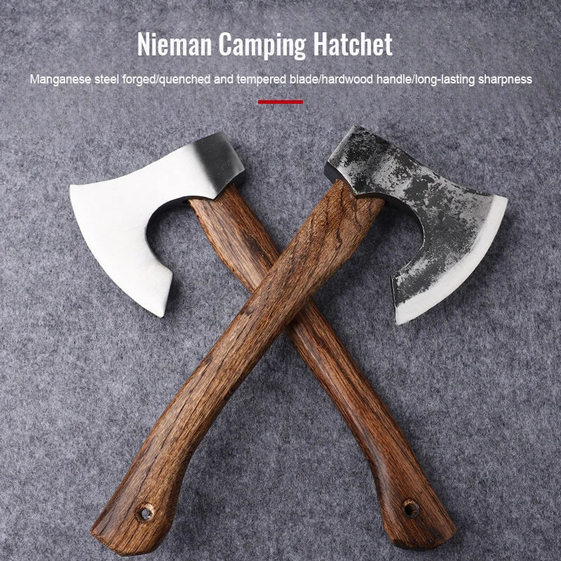 Wholesale Custom Logo 990G Portable Survival Outdoor Camping Tool High Carbon Stainless Steel Forged Nieman Axe Tomahawk Axe - product view 2