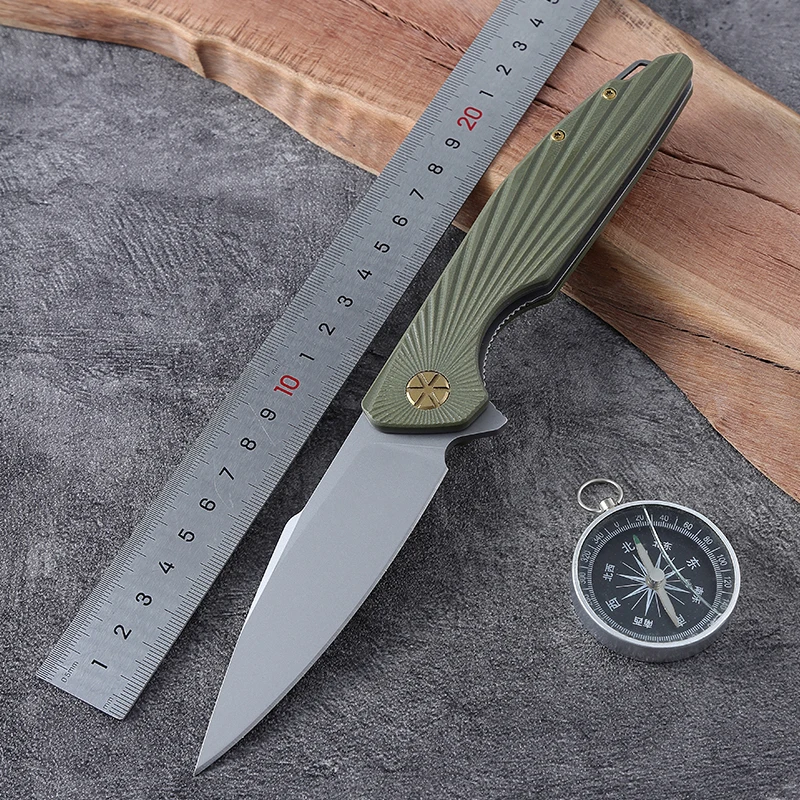 Hot Selling Customized Steel Blade G10 Handle Outdoor Camping EDC Folding Pocket Gift Knife product view 3