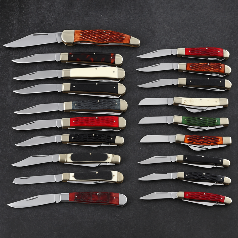 Custom Industrial Camping Knife Fixed Blade Cow Oxbone Wood Handle Stainless Steel Optimal Outdoor Support product view 1