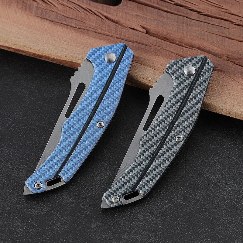 Custom 3D Printed Lockless Folding Knife Stainless Steel Blade 3Cr13 for Outdoor Camping & Survival Pocket Hunting - product view 2