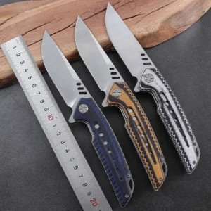 Outdoor Folding Knife Stainless Steel with G10 Handle for Camping Customizable Pocket Knife product view 2