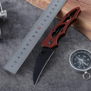 Wholesale Pocket Knife 3CR13 Stainless Steel Serrated Edge for EDC Survival Camping Industrial Use Custom OEM Support - product view 2