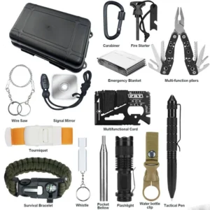DIY Compact Portable Impact Resistant Gear Emergency Tool Kit Fishing Camping Hiking Outdoor Adventures