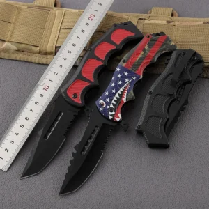 Hot Sale High End Pocket Folding Knife with Stainless Steel Blade and 3D Printed Handle Outdoor Camping Knife product view 2