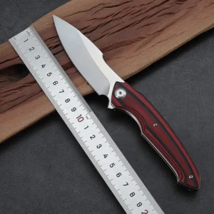 High Quality CNC ODM&OEM Folding Hunting Outdoor Pocket Knife With K110 Stainless Steel and G10 Handle for Camping - product view 2