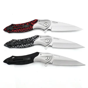 3Cr14 Mov Steel EDC Pocket Knife Folding Blade Knife with Colored G10 Handle for Outdoor Camping Survival & Hunting Grade DIY - product view 2