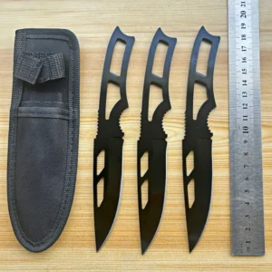 Outdoor Small Straight Knife Stainless Steel High Hardness Wilderness DIY Portable Convenient Serrated Edge