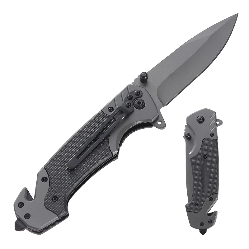 Hot Sell Coating Plastic Handle Outdoor Folding Pocket Knife in Stock product view 1