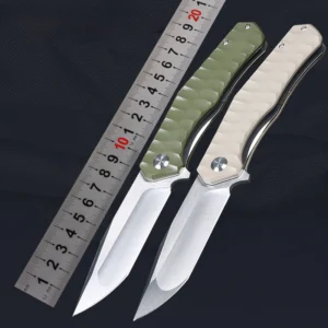 High Quality D2 Steel Outdoor Folding Knife Survival Knife Camping Folding Pocket Knife with G10 Handle - product view 2