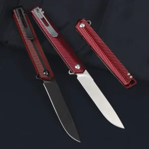 T6 Aluminum Alloy/ G10 Handle Folding Knife 5Cr13MoV Steel Pocket-Sized Camping Hunting Barbecue Knife - product view 3