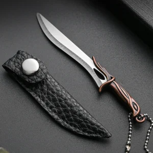 Wholesale Personalized Mini Keychain Knife Accessories Wood Handle Mini Pocket Knife