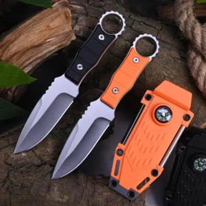 Customization Stainless Steel Outdoor Fixed Blade Hunting Camping Knife with G10 Handle