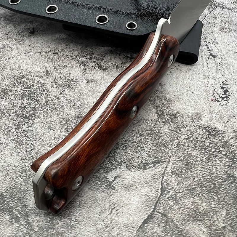 Customizable 2026 New Product Fixed Blade Wood Handle Outdoor Camping Knives EDC With Wooden Handle - product view 4