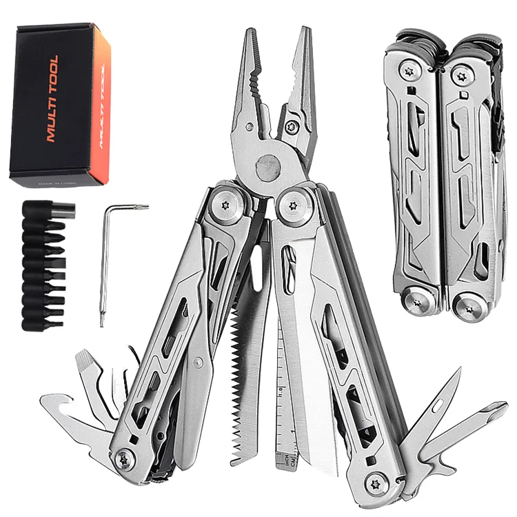 Modern Durable Outdoor Multifunctional Stainless Steel Folding Knife Pliers DIY Grade Camping Tool with Customized OEM Support - product view 4