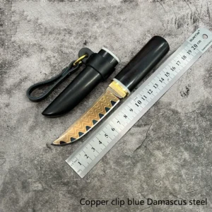 2026 High Quality Customizable Damascus Steel Knife Steel Fixed Knife Pocket With Gift Box product view 2