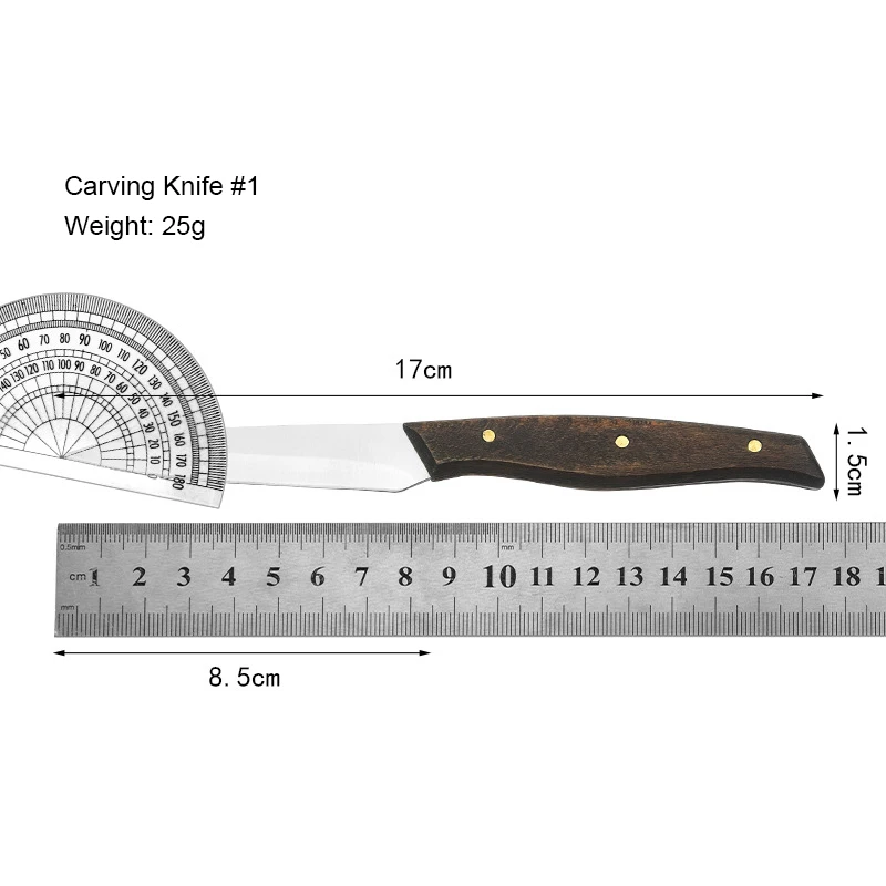 2026 High Quality Custom Eco-Friendly Stainless Steel with Wooden Handle Engraving Knife Carving Knife - product view 4