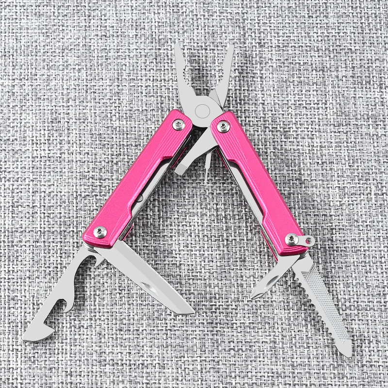 Compact Lightweight Stainless Steel DIY EDC Multitool Customizable Pocket Plier Screwdriver Knife Blade File for Camping Tool - product view 4