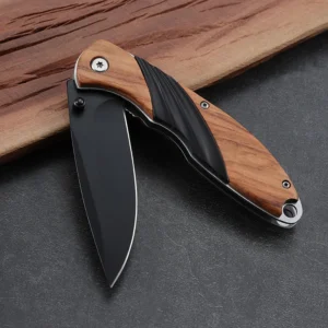 Corrosion Resistant Blackened Lame Folding Knife EDC Pocket Camping Knife product view 2