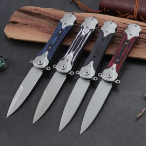 2026 New Styles G10 Handle Outdoor Folding Pocket Survival Camping Hunting Knife with Red Blue Black Nice Color for Daily Use - product view 3