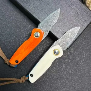 New Design Colorful Folding Pocket Knife with VG10 Damascus Steel Blade Outdoor EDC Survival Knife for Camping Hunting - product view 4