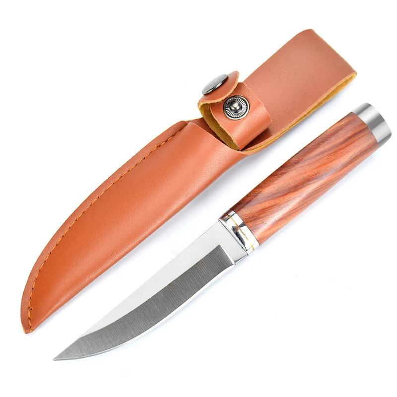 Camping Chef Boning Knife with Meat Cleavers Stainless Steel 4cr13 Blade Wooden Handle for Outdoor Kitchen Use - product view 2