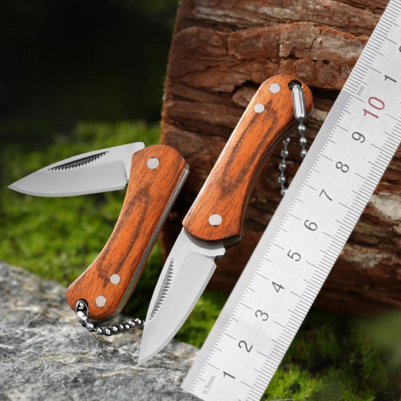 Portable Stainless Steel Folding Knife with Multi-Function Keychain Mini Fruit Knife Specification - product view 2