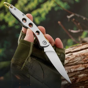 Compact 4Cr13 Stainless Steel Folding Knife with Steel Handle Pocket EDC Knife for Outdoor Camping OEM - product view 4
