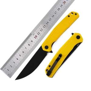 Sharp 14C28N Titanium-plated Blade G10 Handle Folding Knife EDC Pocket Knife Outdoor Survival Hunting Knife With Safety Lock - product view 3