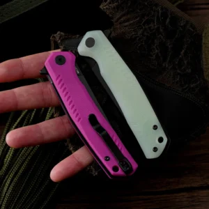 Sharp 14C28N Titanium-plated Blade G10 Handle Folding Knife EDC Pocket Knife Outdoor Survival Hunting Knife With Safety Lock - product view 4