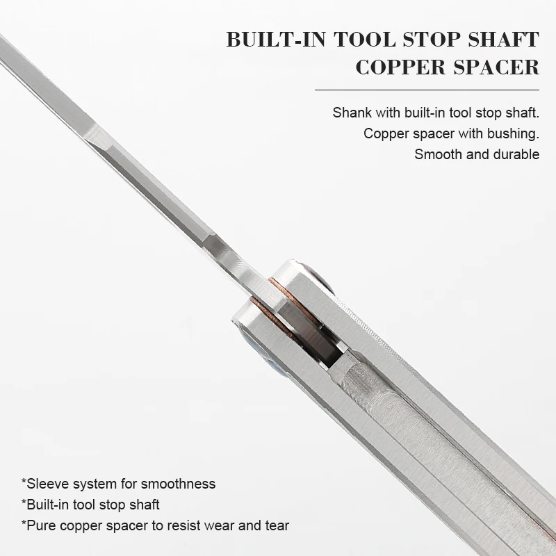 7075 Aluminum Alloy CNC Handle Butterfly Fork Camping Tools Stainless Steel Folding Fork Outdoor Training Butterfly Lightweight product view 4
