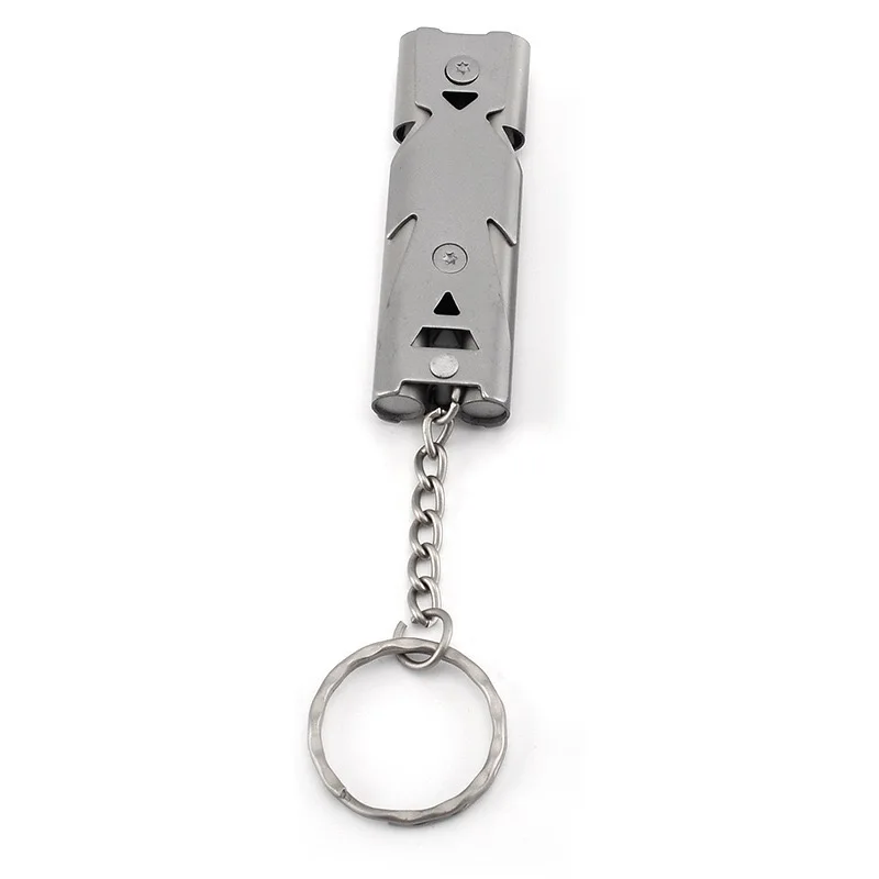 Stainless Steel Waterproof All Seasons Outdoor Emergency Survival Portable Signal Rescue Whistle Essential Tool Camping Hiking - product view 4