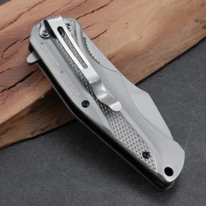 Factory Wholesale Customized Pictures New All Steel Folding Pocket Knife EDC Outdoor Camping Gift Promotion Knife product view 2