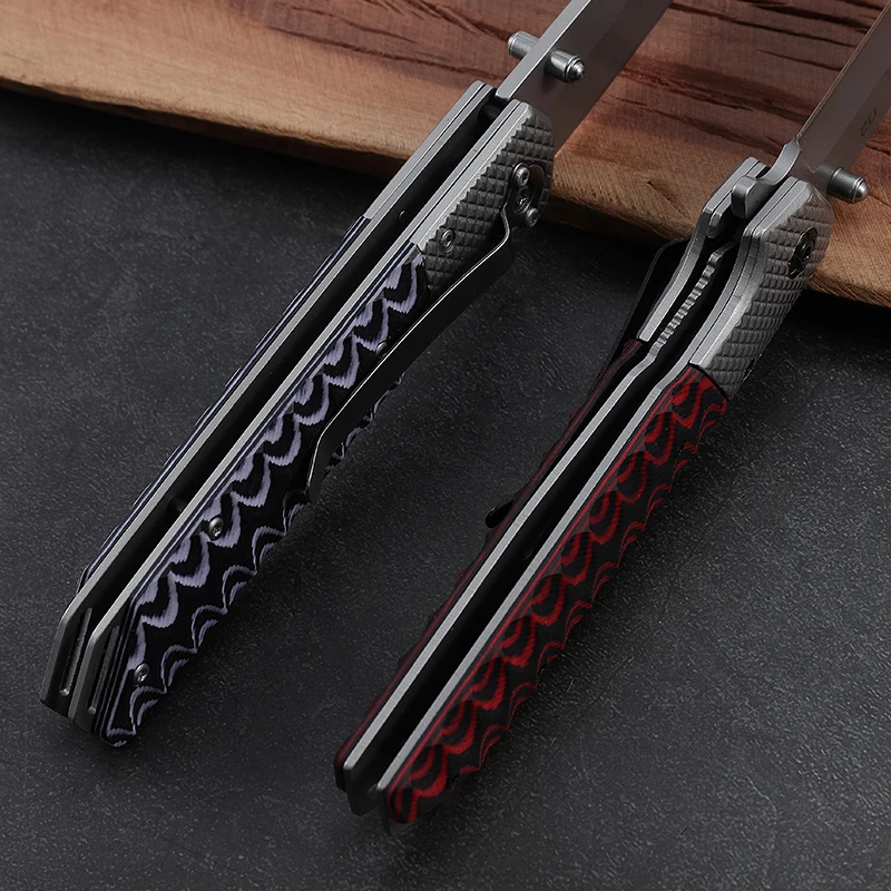 Customized Stainless Steel EDC Folding Pocket Knife Outdoor Camping Portable Practice Knives product view 3